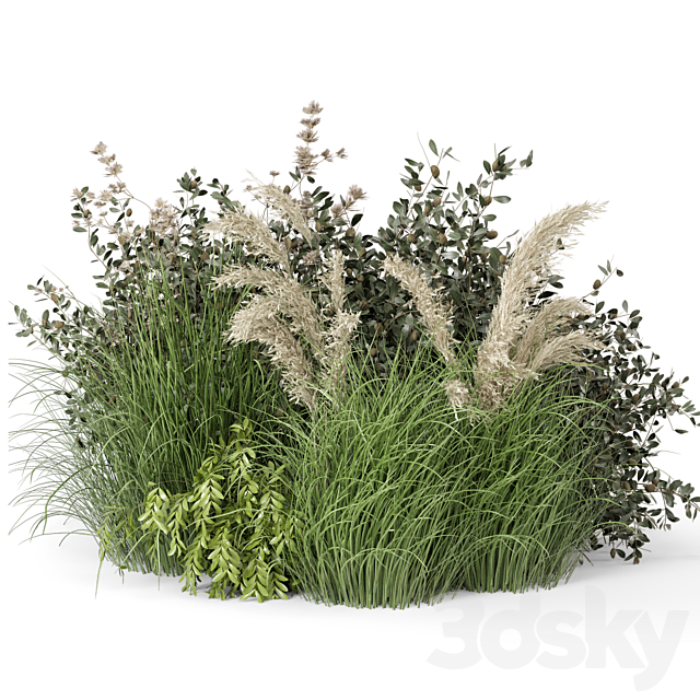 Outdoor Plants Bush-Bush Set 724 3DSMax File - thumbnail 5