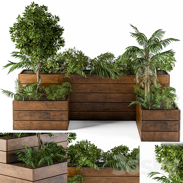 Outdoor Plants-Flower Box 2 3ds Max - thumbnail 1