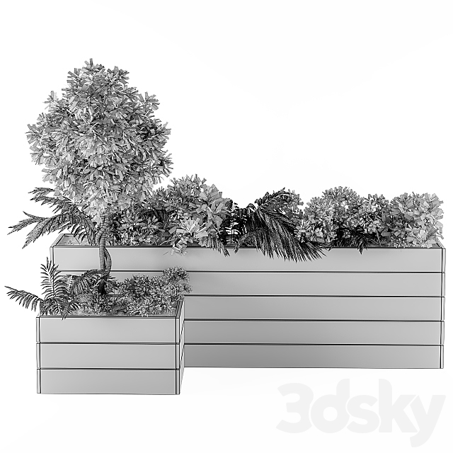 outdoor-plants Flower Box 3DS Max Model - thumbnail 3