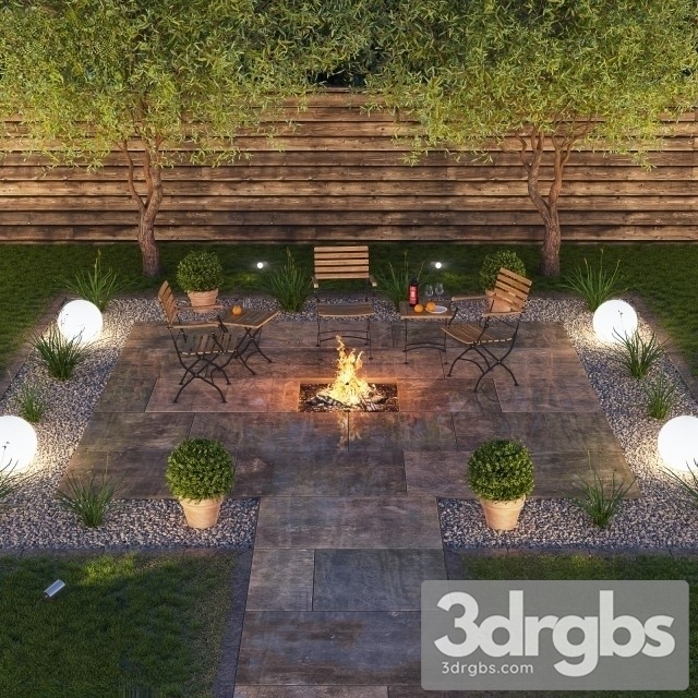 Patio Outdoor 3dsmax Download - thumbnail 1