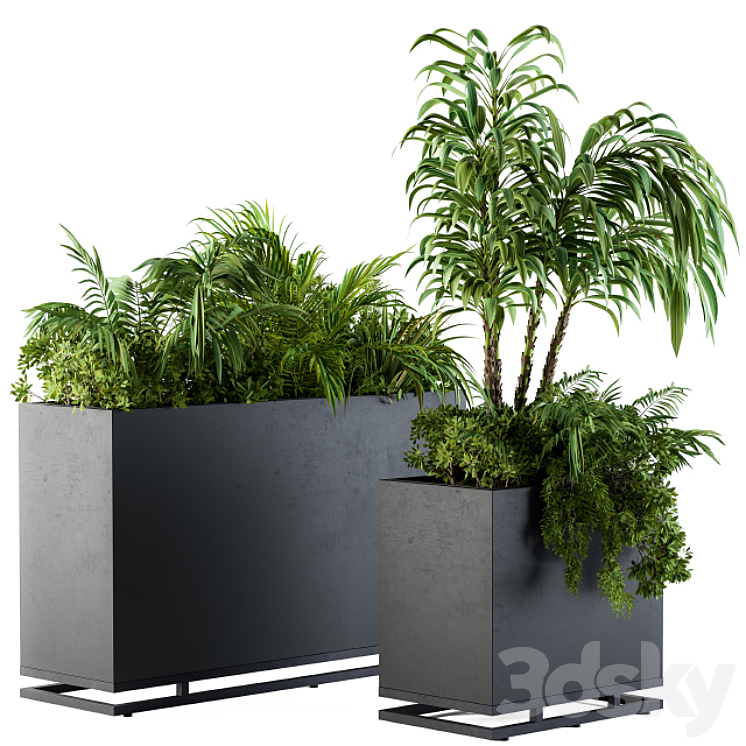 Plant box metal compact04 3DS Max - thumbnail 2