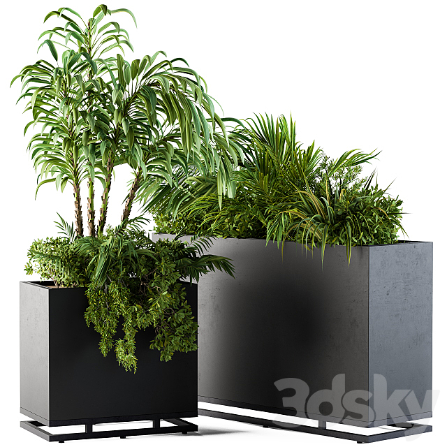 Plant box metal compact04 3DSMax File - thumbnail 1