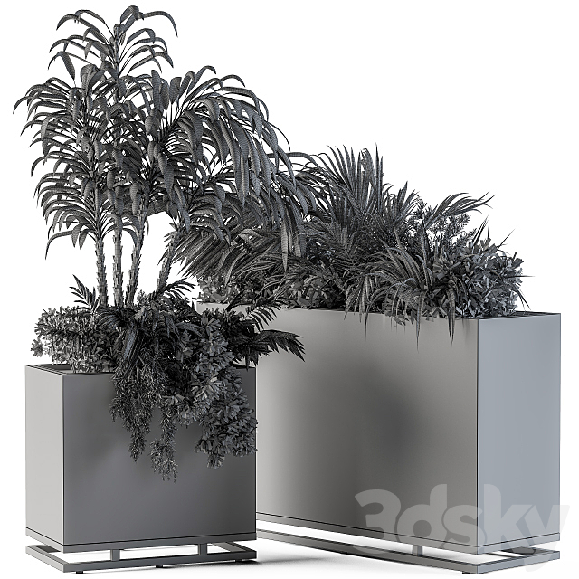 Plant box metal compact04 3DSMax File - thumbnail 5