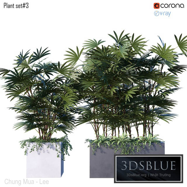 Plant set # 3 3DS Max - thumbnail 3