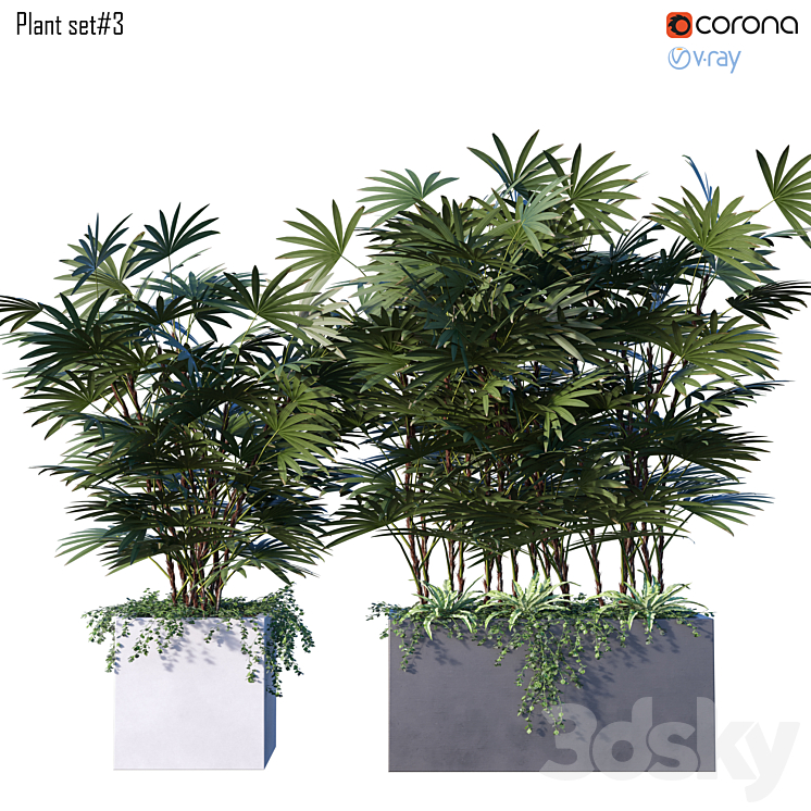 Plant set # 3 3DS Max - thumbnail 1