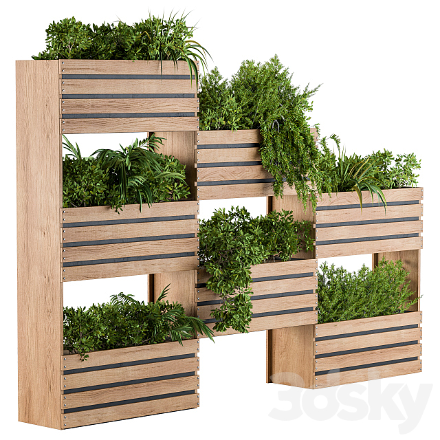 Planter Box Outdoor Set 3ds Max - thumbnail 1