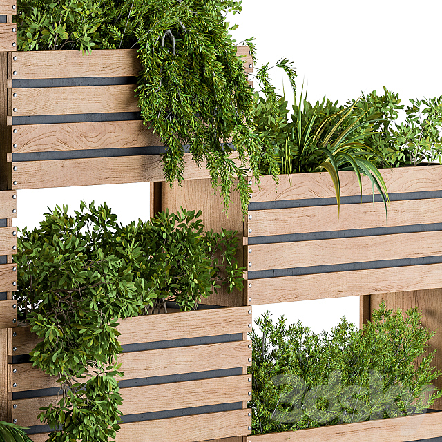 Planter Box Outdoor Set 3ds Max - thumbnail 2