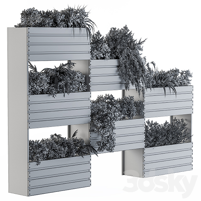 Planter Box Outdoor Set 3ds Max - thumbnail 3