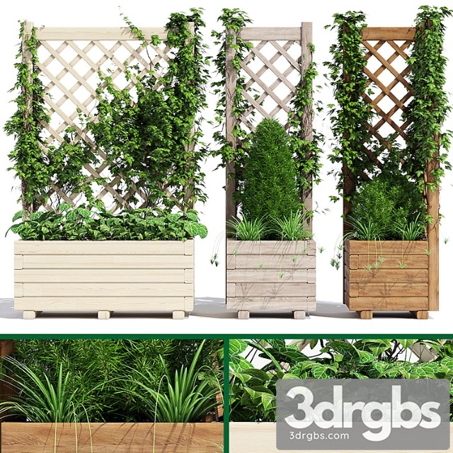 Planter with trellis - thumbnail 1