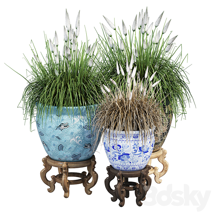 Porcelain grass 3DS Max - thumbnail 1