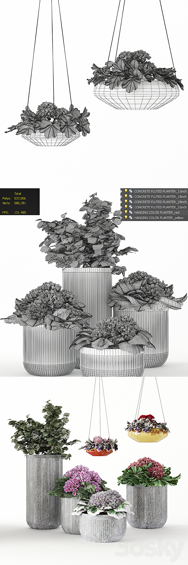 Pottery Barn_Planters 3DSMax File - thumbnail 3