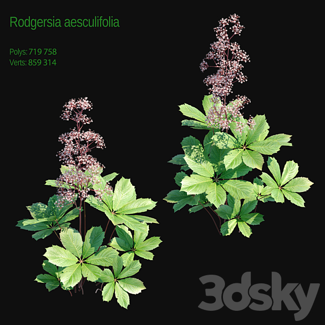 Rogers horse chestnut 2 3ds Max - thumbnail 1