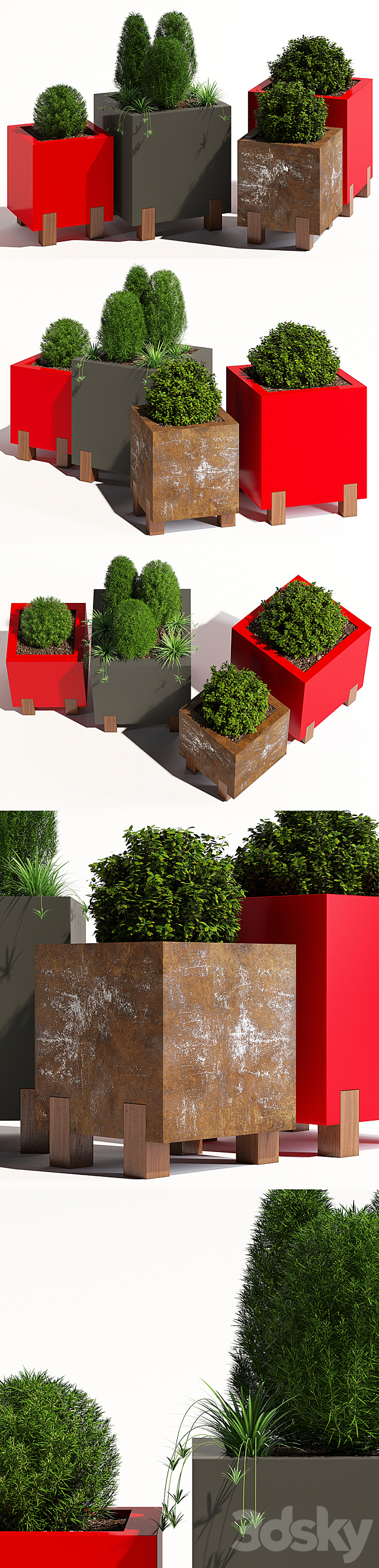 Stilt planter 3DSMax File - thumbnail 2