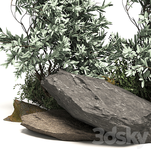 Stone + Bush Pack 7 3DSMax File - thumbnail 5