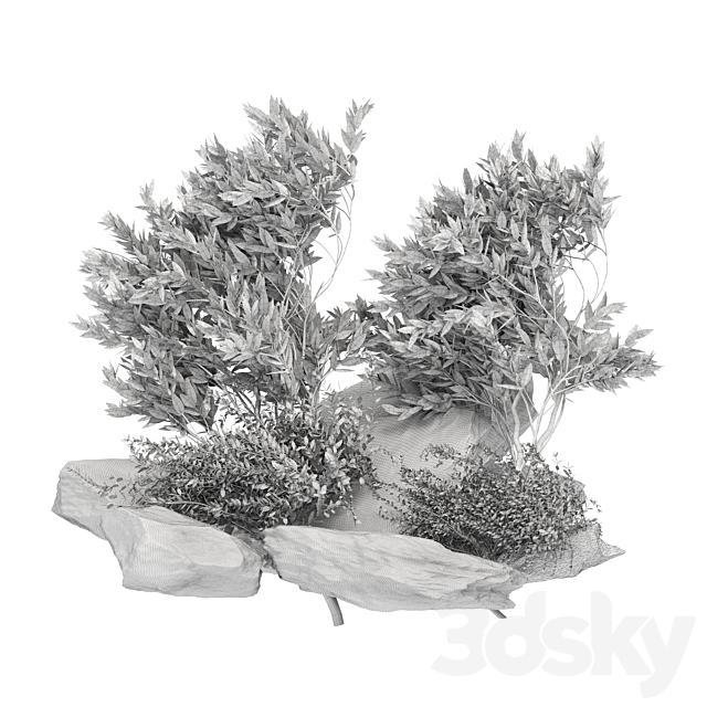 Stone + Bush Pack 7 3DSMax File - thumbnail 6