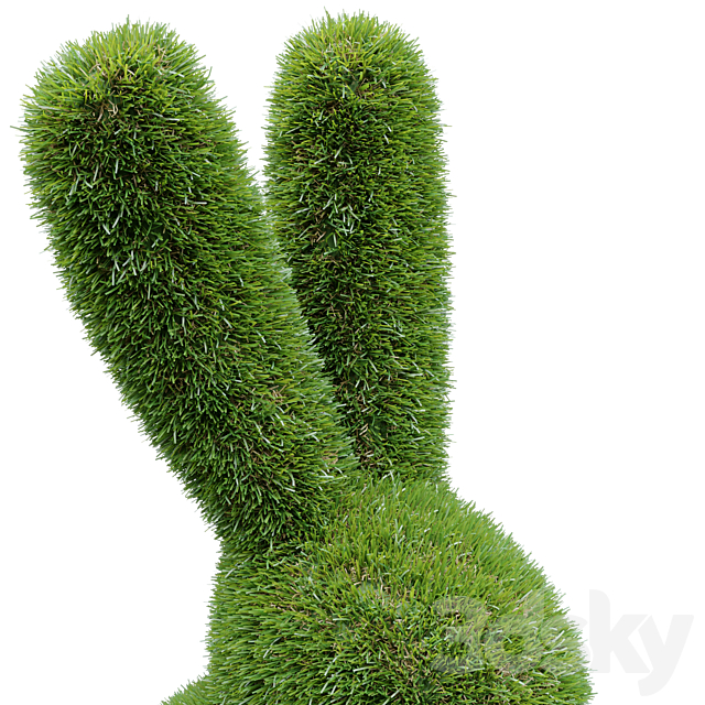 Topiary “Bacho” Bear Hare and Elephant 3DSMax File - thumbnail 5