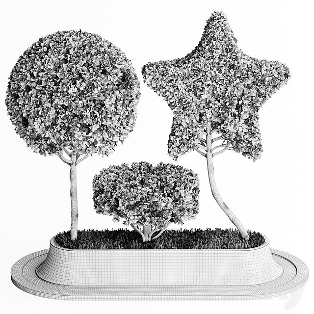 Topiary Trees 001 3DS Max Model - thumbnail 6