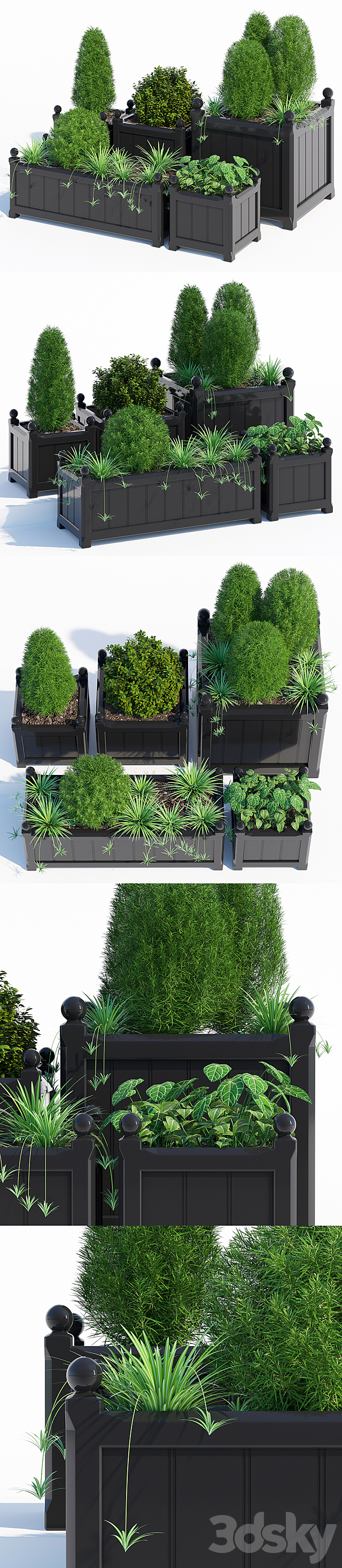 Windsor planter 3DS Max Model - thumbnail 2