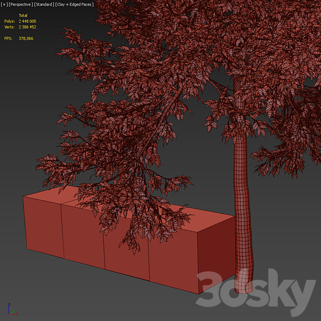 Ash-tree _ Fraxinus #1 3DSMax File - thumbnail 4