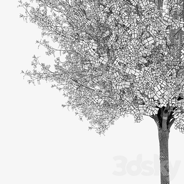 Autumn pear tree 3DS Max Model - thumbnail 7