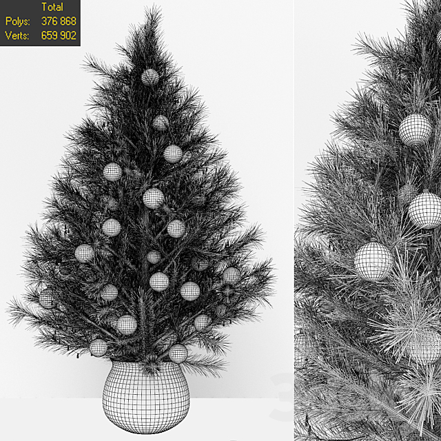 Christmas tree 2 3DS Max Model - thumbnail 2