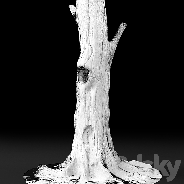 Dead tree Chestnut 3DS Max Model - thumbnail 3