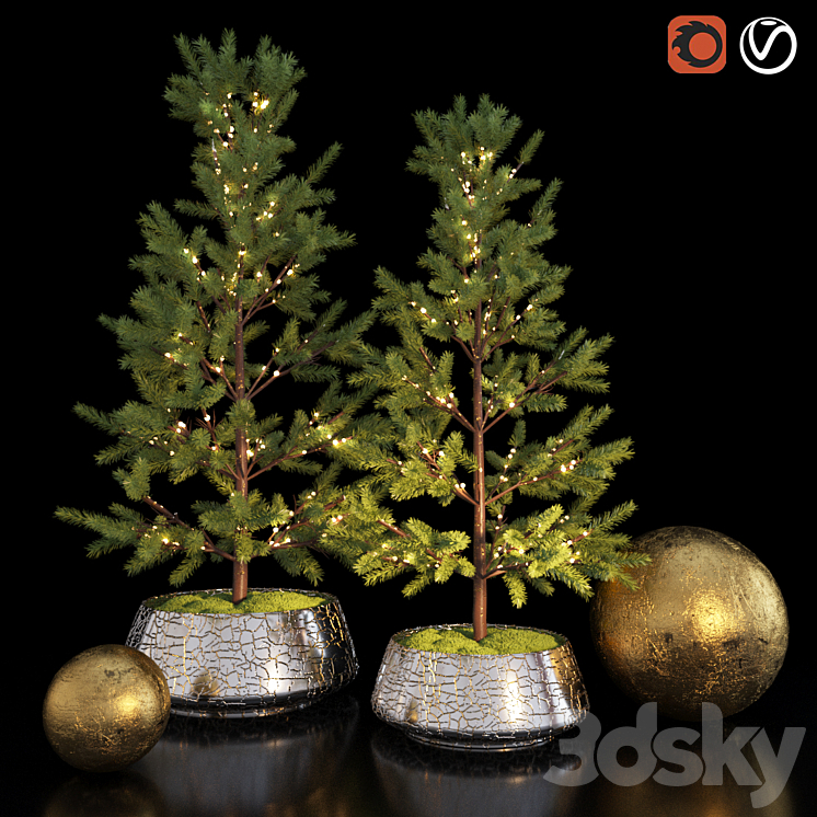 Decorative Tree Restoration Hardware 3DS Max - thumbnail 1