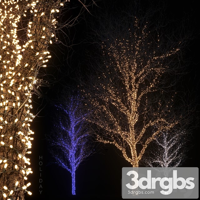 Holiday glowing trees - thumbnail 1