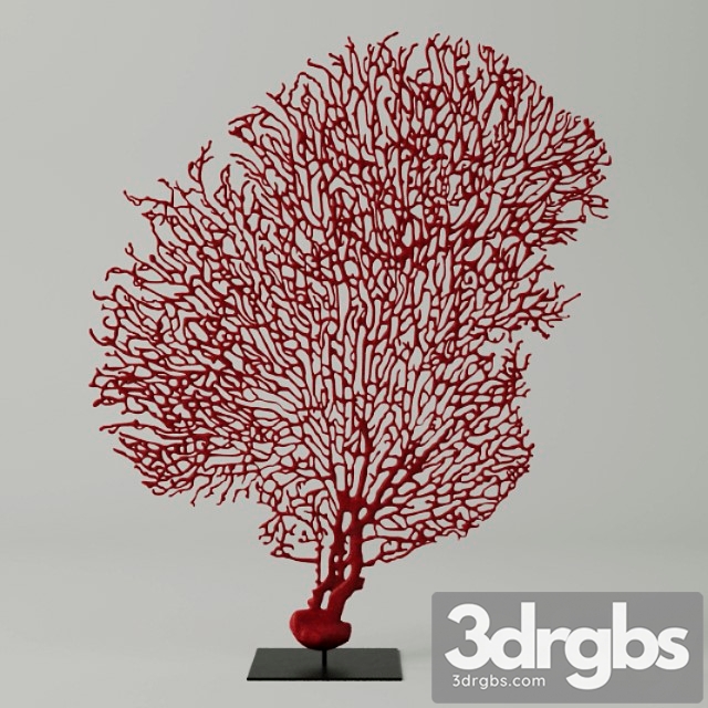 Red Gorgonaria Decoration 3dsmax Download - thumbnail 1