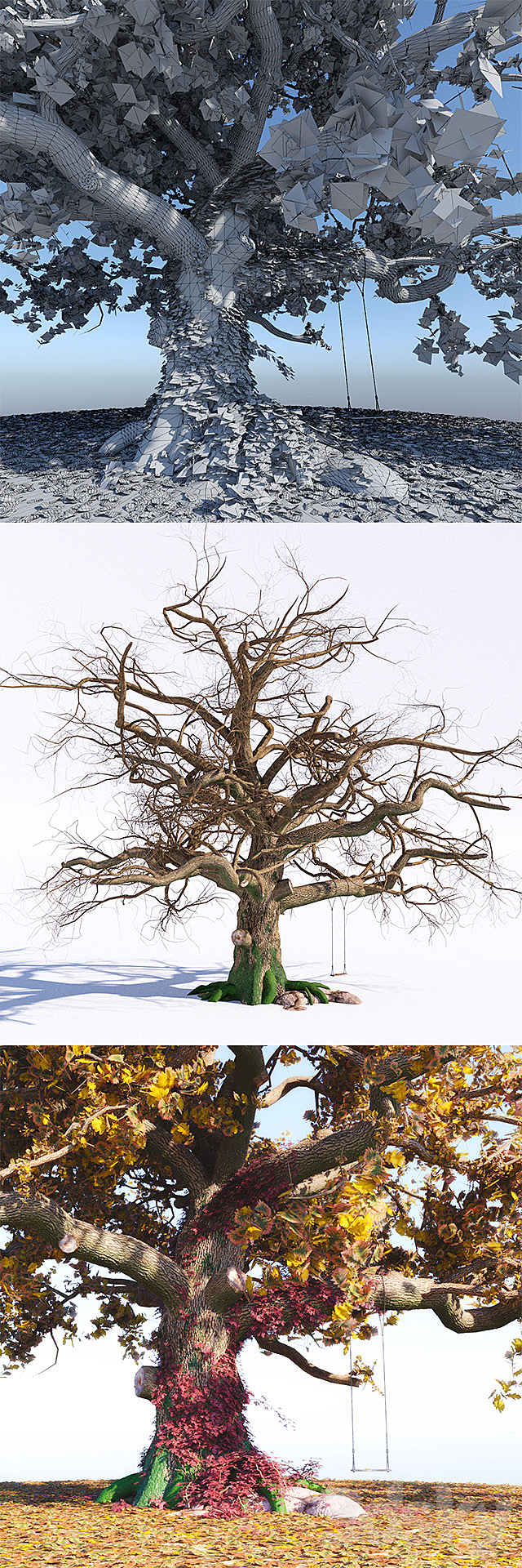 The old oak 3DS Max Model - thumbnail 3