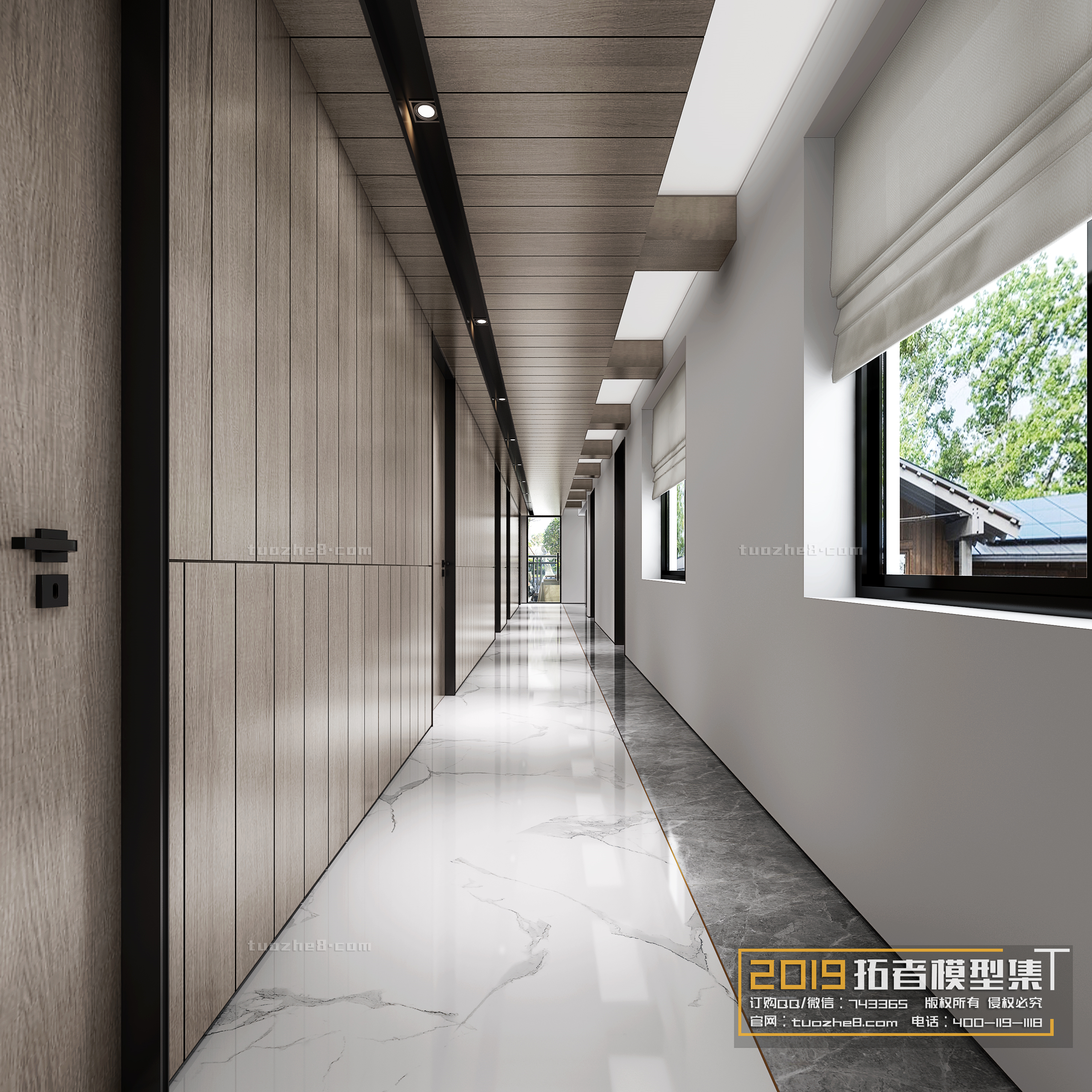 Extension Interior – CORRIDORS, ELEVATORS – 001 - thumbnail 1