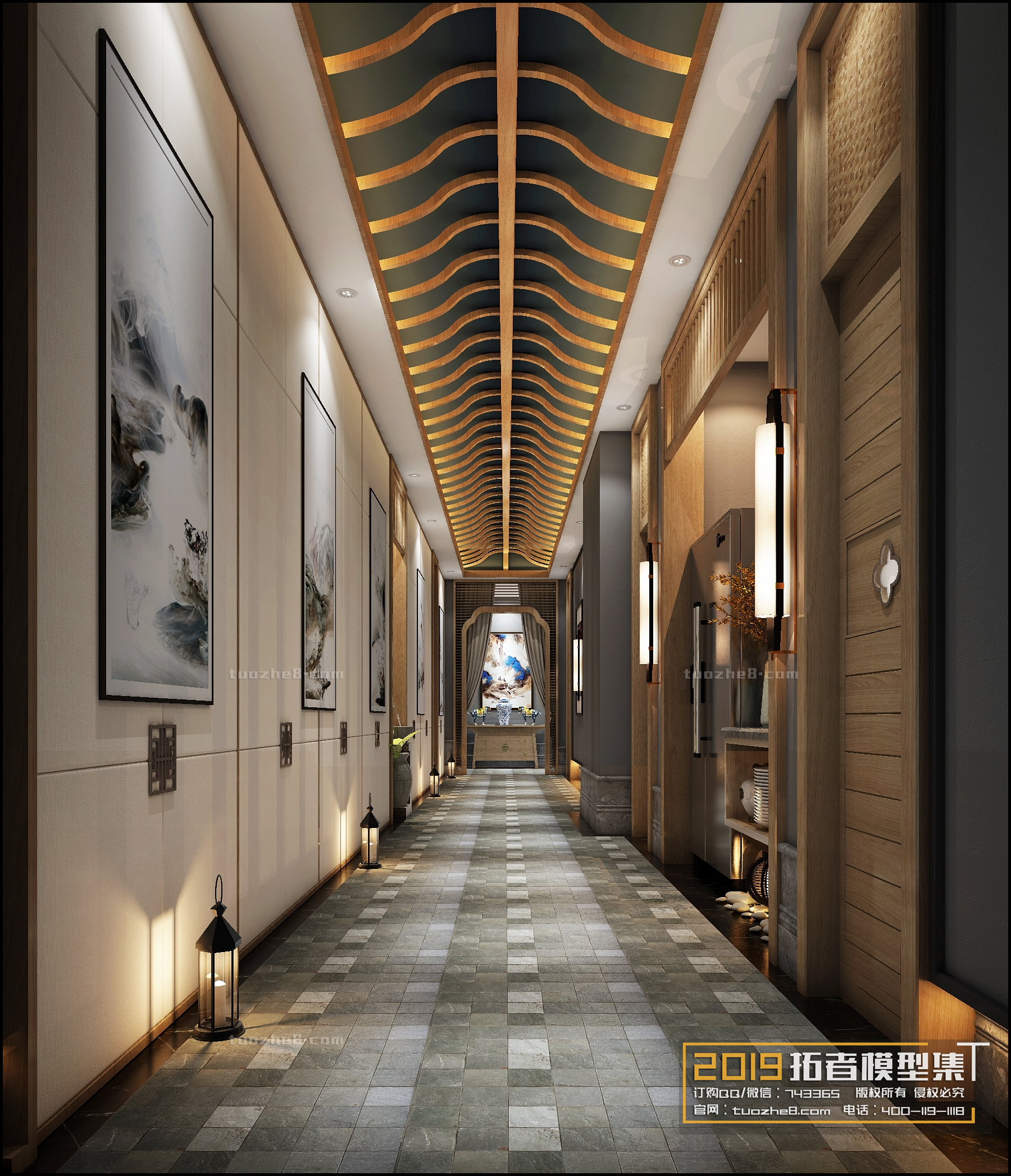 Extension Interior – CORRIDORS, ELEVATORS – 012 - thumbnail 1