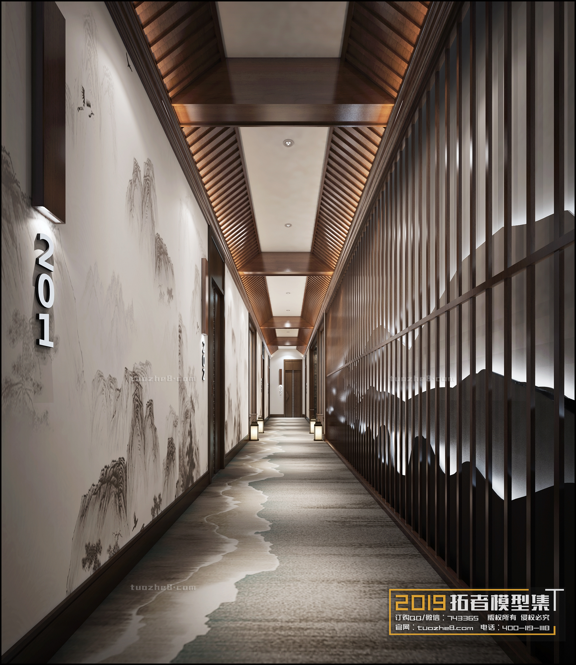 Extension Interior – CORRIDORS, ELEVATORS – 019 - thumbnail 1