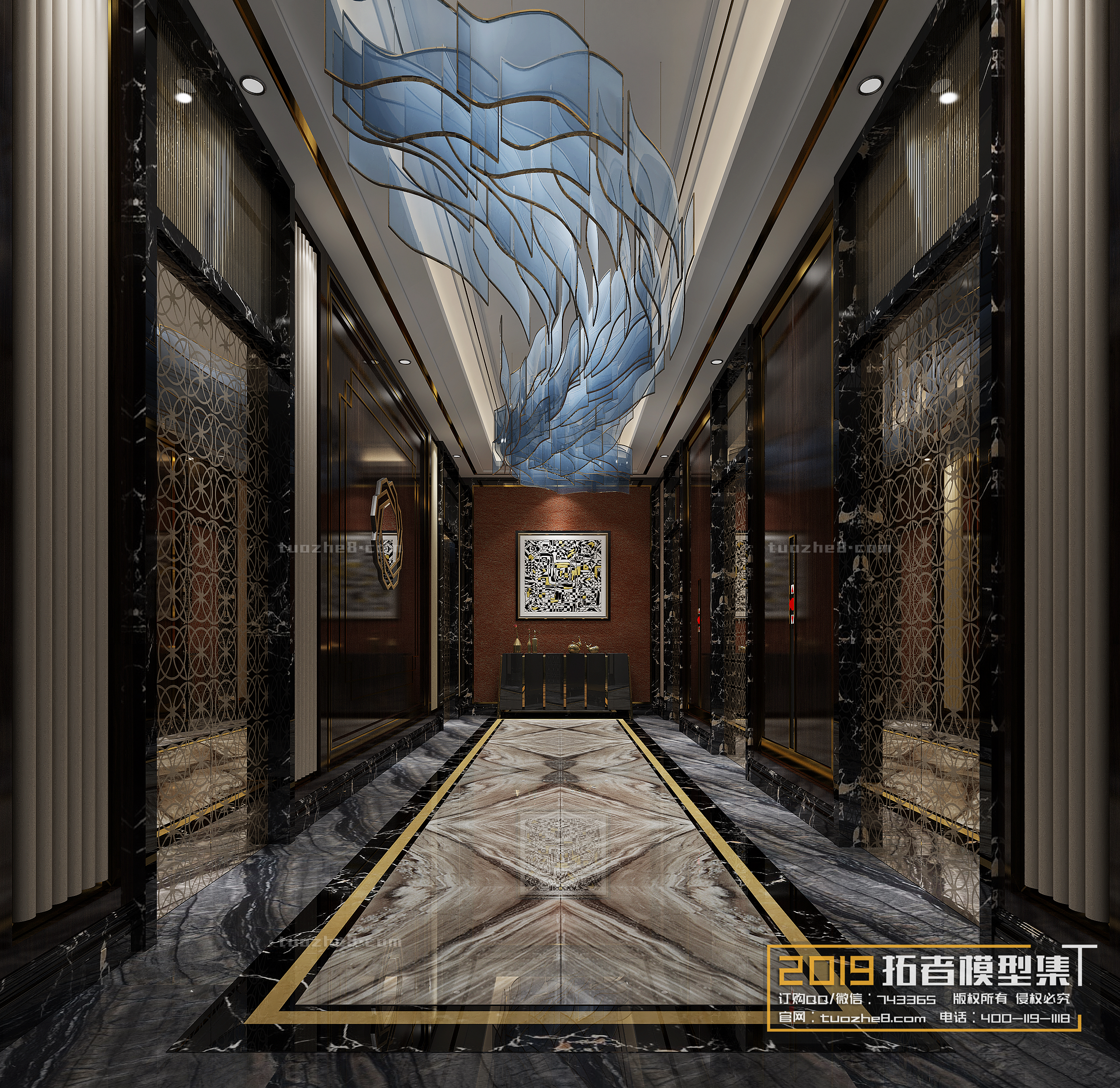 Extension Interior – CORRIDORS, ELEVATORS – 021 - thumbnail 1