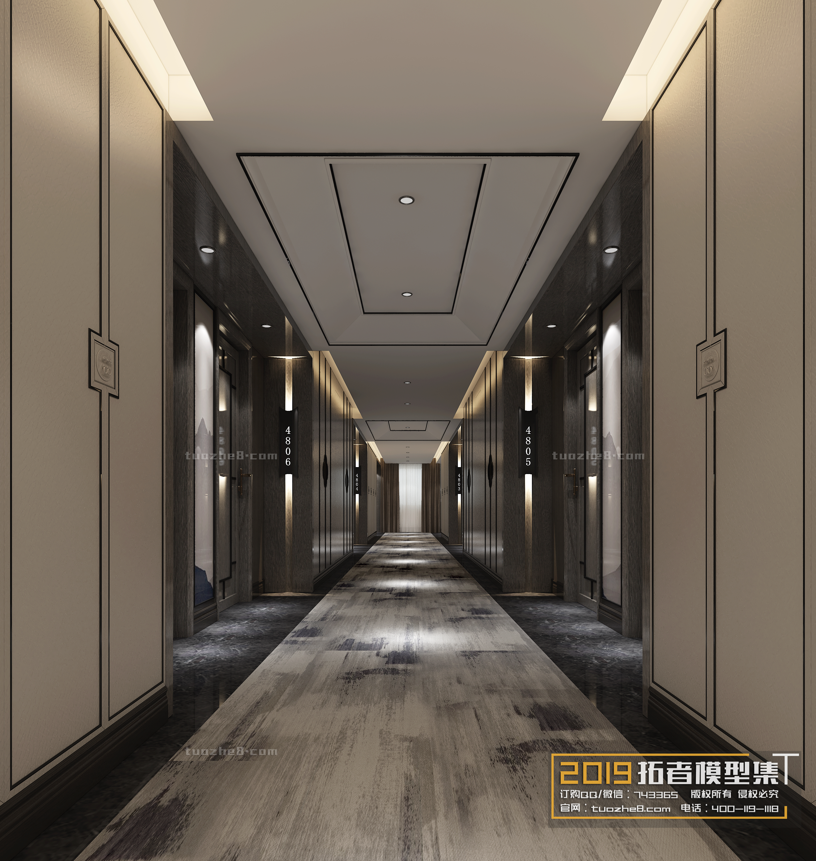 Extension Interior – CORRIDORS, ELEVATORS – 023 - thumbnail 1