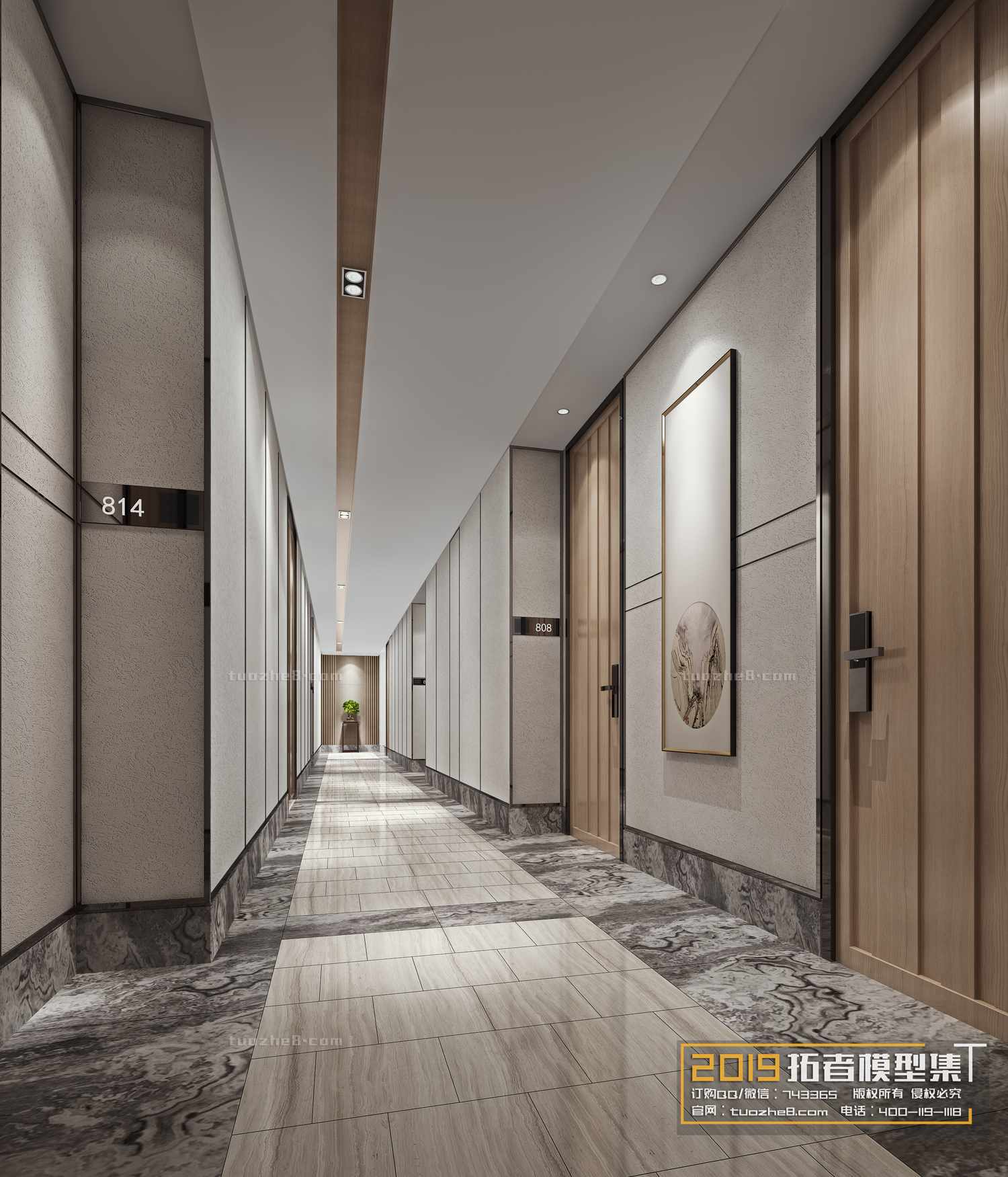 Extension Interior – CORRIDORS, ELEVATORS – 024 - thumbnail 1