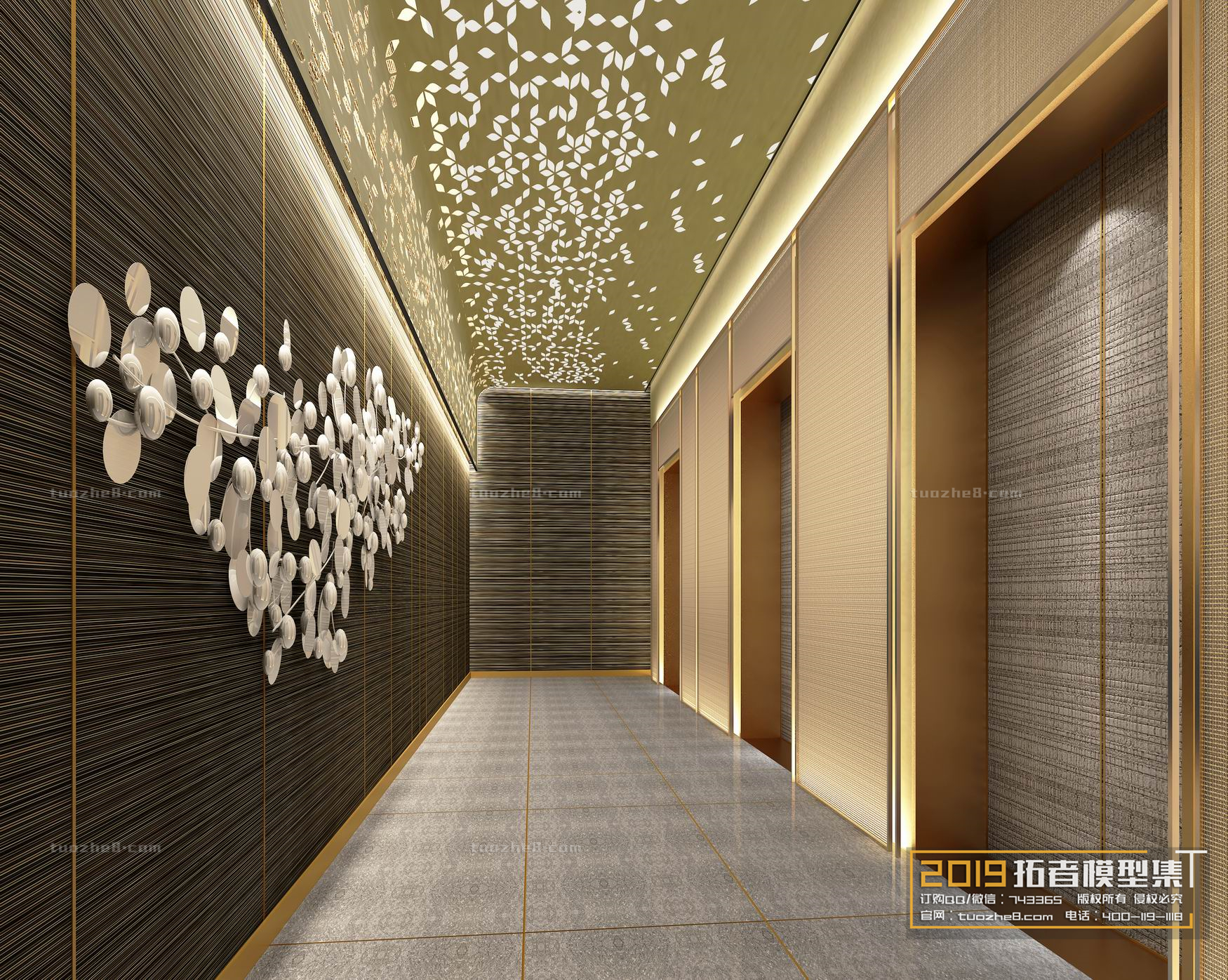 Extension Interior – CORRIDORS, ELEVATORS – 025 - thumbnail 1