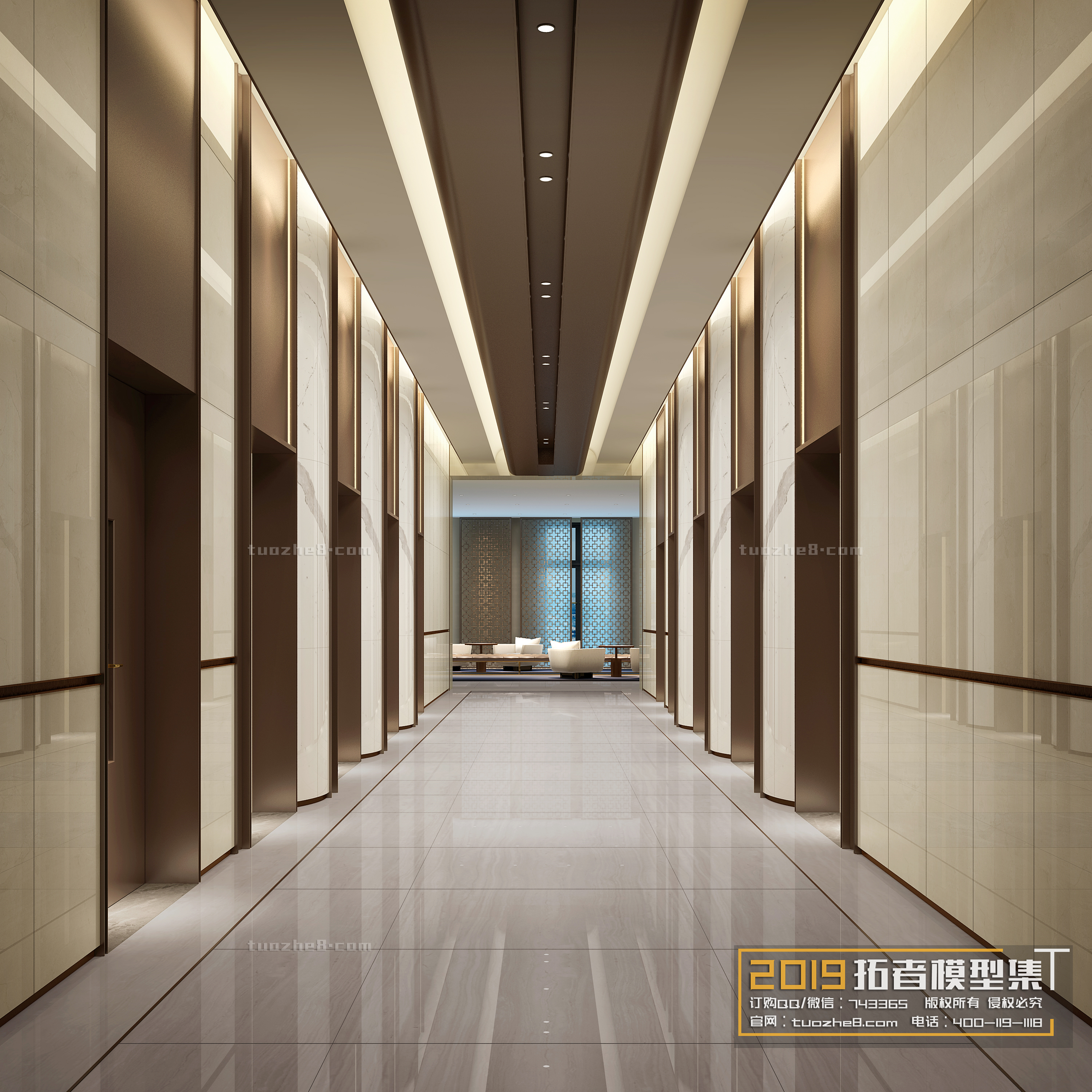 Extension Interior – CORRIDORS, ELEVATORS – 029 - thumbnail 1