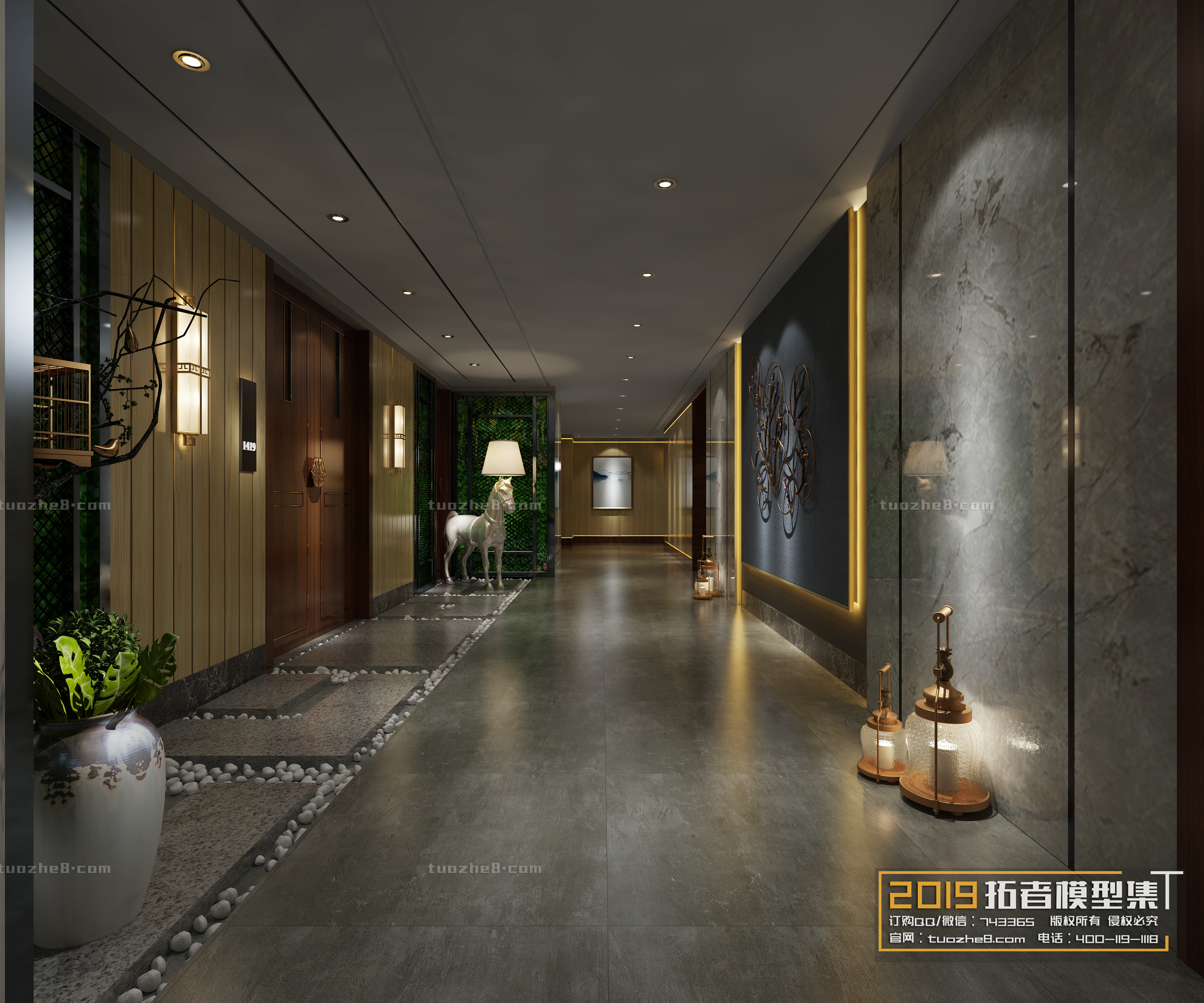 Extension Interior – CORRIDORS, ELEVATORS – 033 - thumbnail 1