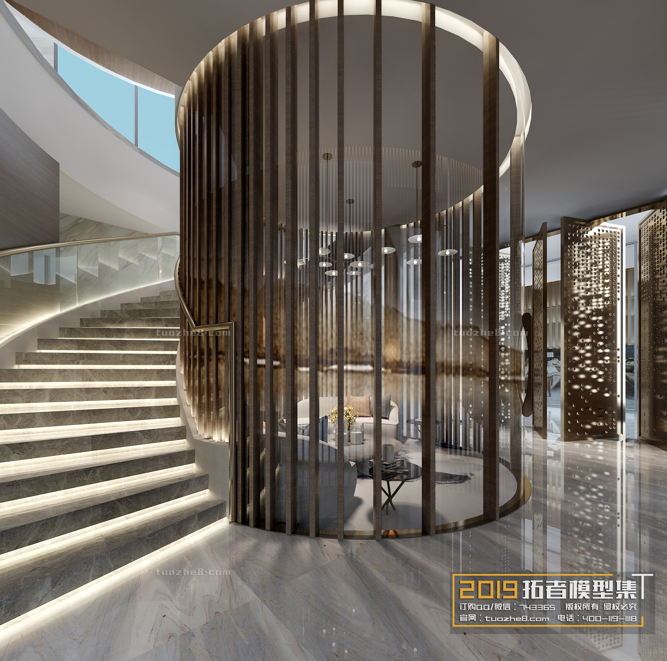 Extension Interior – CORRIDORS, ELEVATORS – 036 - thumbnail 1