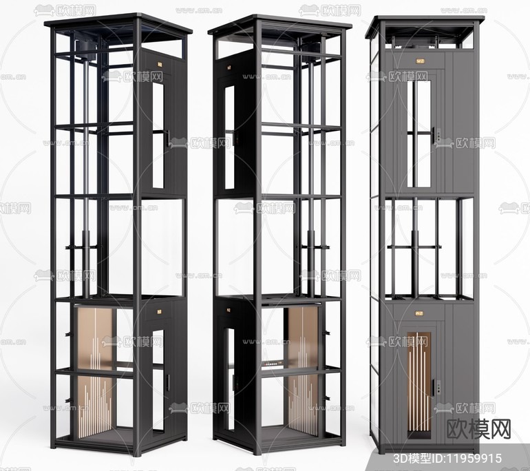 Modern Elevator 3D Models – 001 - thumbnail 1