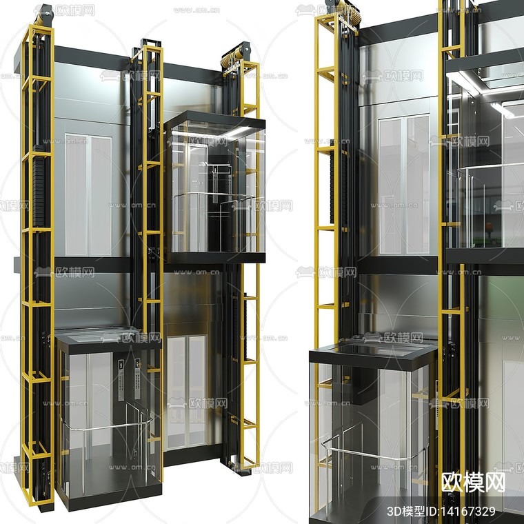 Modern Elevator 3D Models – 004 - thumbnail 1