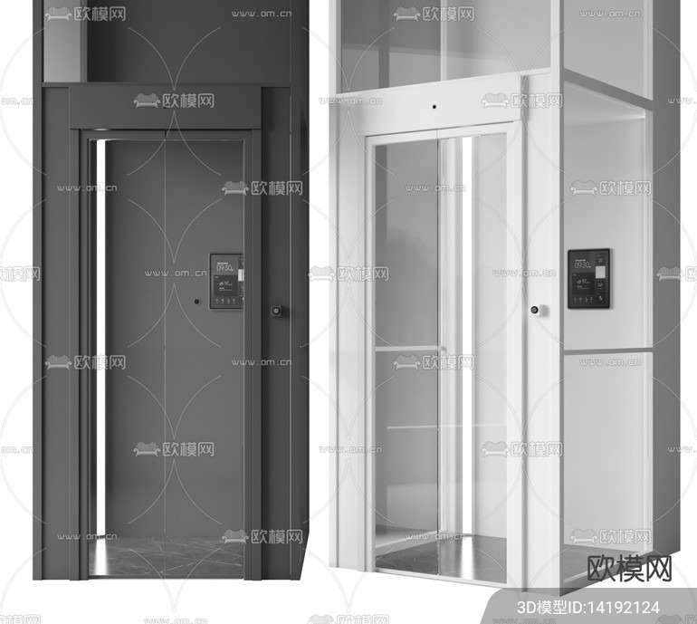 Modern Elevator 3D Models – 005 - thumbnail 1