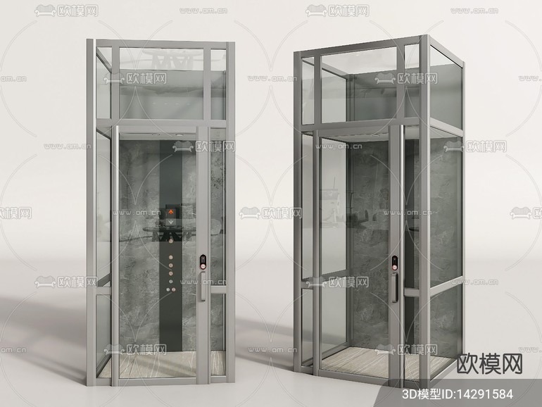 Modern Elevator 3D Models – 010 - thumbnail 1