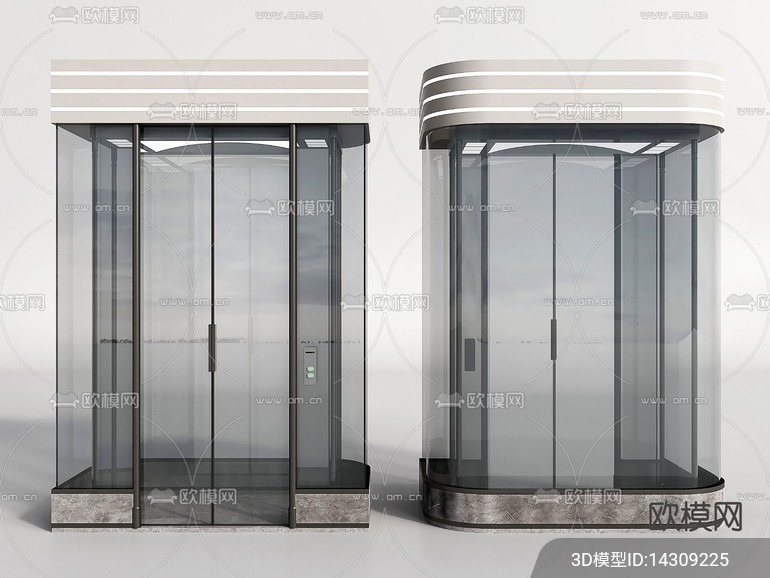 Modern Elevator 3D Models – 011 - thumbnail 1