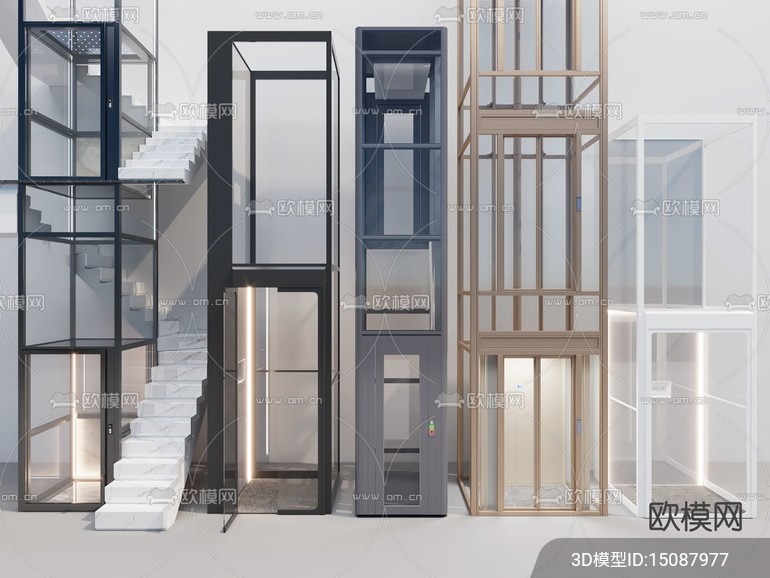 Modern Elevator 3D Models – 012 - thumbnail 1