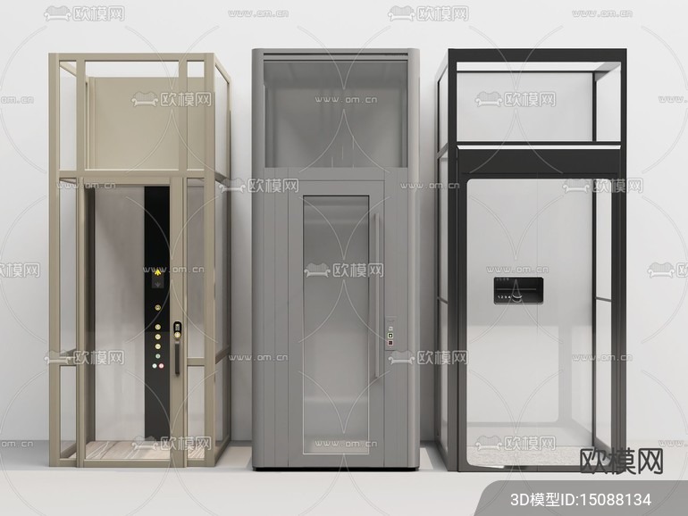 Modern Elevator 3D Models – 013 - thumbnail 1