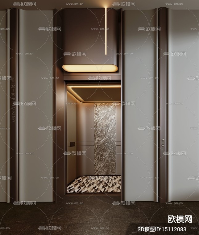 Modern Elevator 3D Models – 015 - thumbnail 1