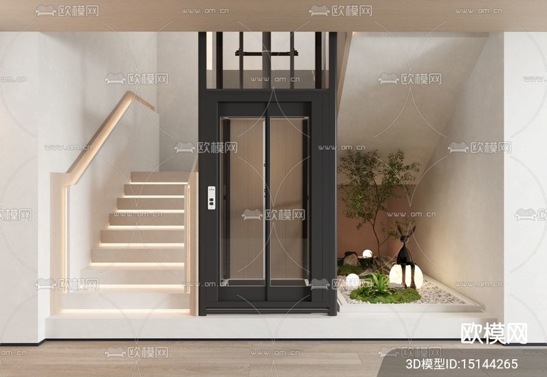 Modern Elevator 3D Models – 016 - thumbnail 1