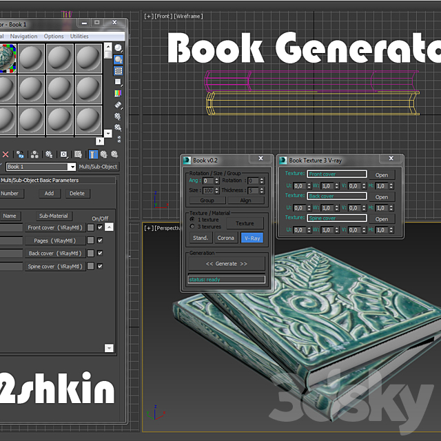 Book generator v0.2 3ds Max - thumbnail 1